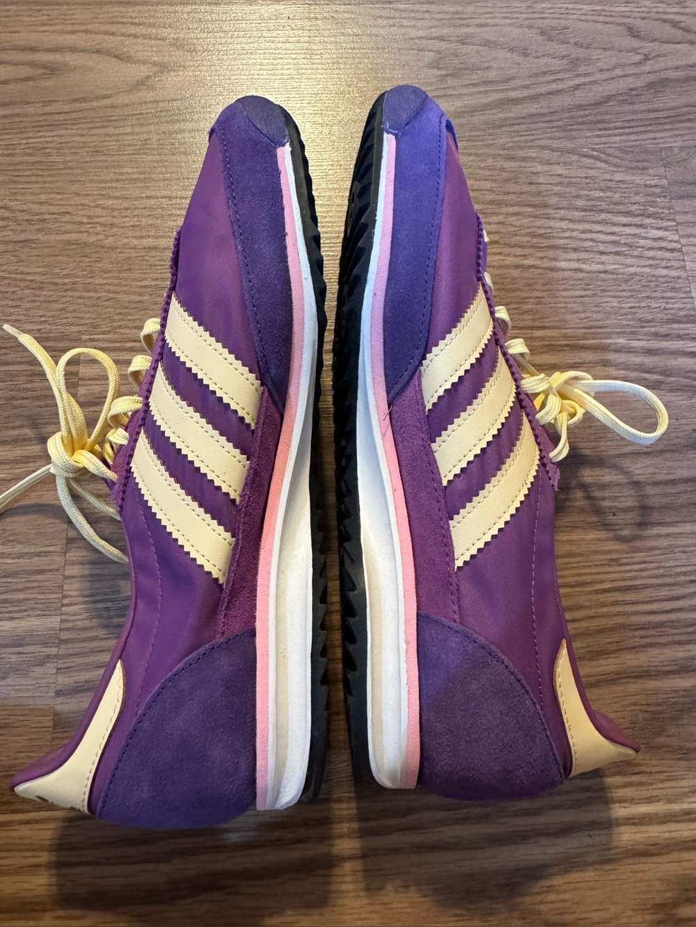 adidas SL 72 OG sneakers in a distinct purple and yellow colorway - Picture 4 of 8